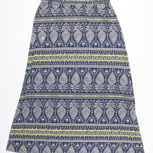 Artisan NY Women's Blue A-Line Midi Skirt - Size L