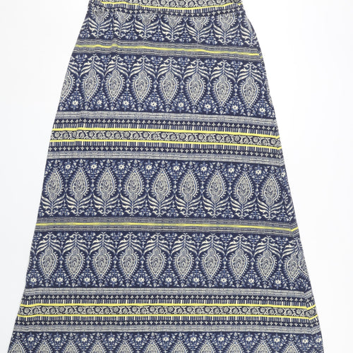 Artisan NY Women's Blue A-Line Midi Skirt - Size L
