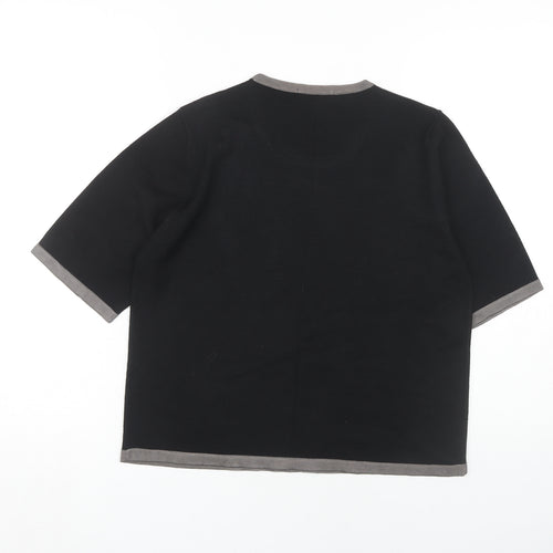 Marks and Spencer Women's Black Ringer T-Shirt Size 16