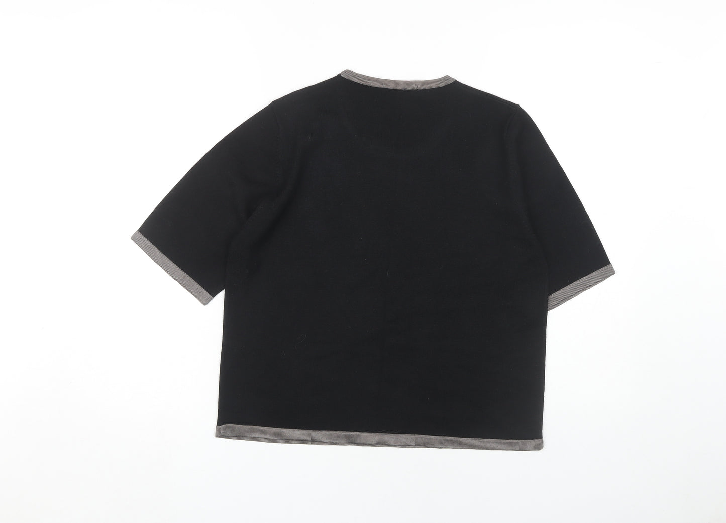 Marks and Spencer Women's Black Ringer T-Shirt Size 16