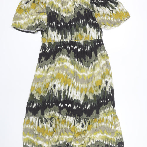 Next Women's Multicoloured Off Shoulder Dress Size 16