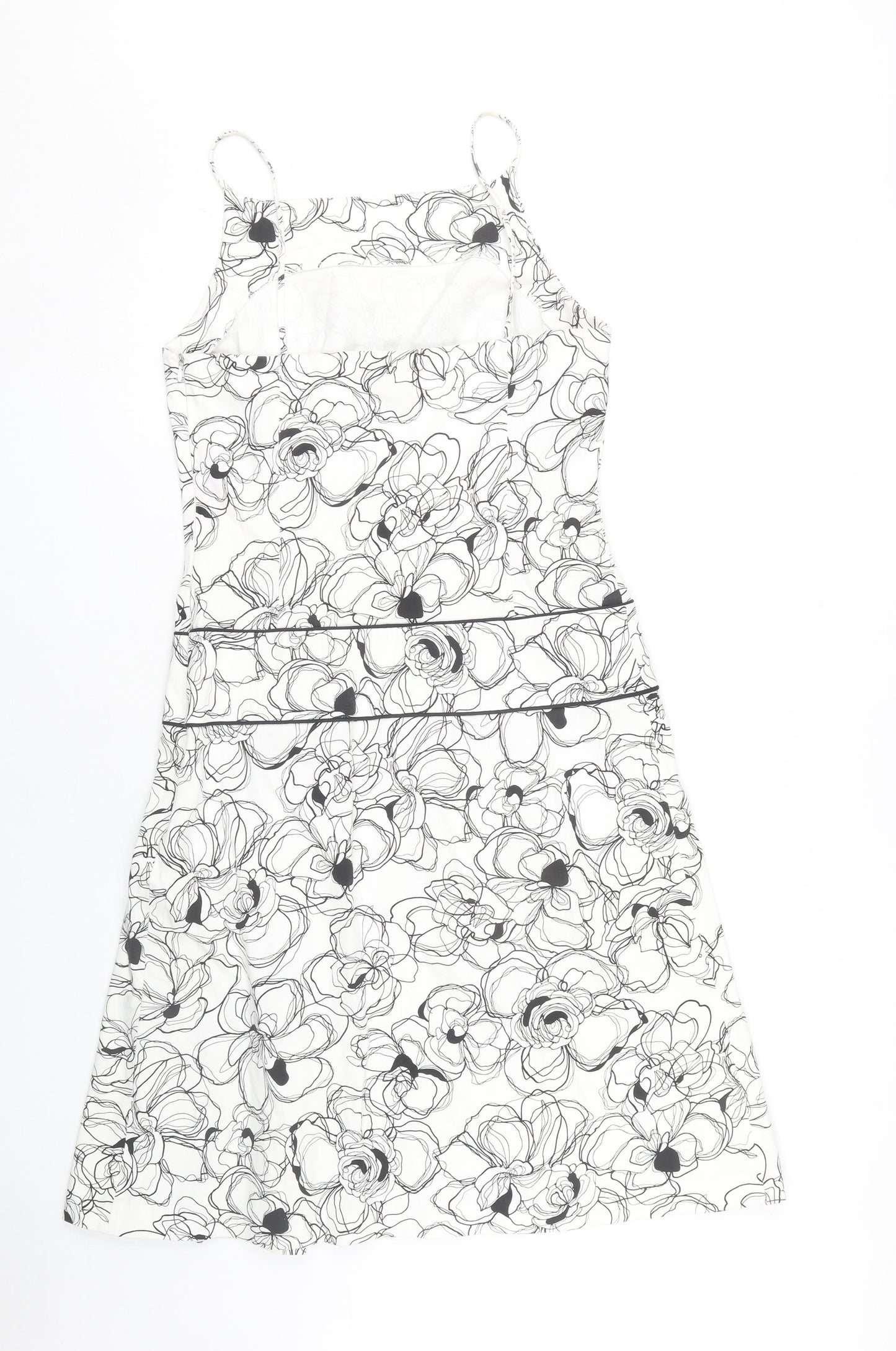 Zara Basic Women's Multicoloured Floral A-Line Dress L