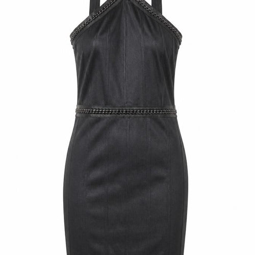Topshop Women Black Size 6 Sleeveless Dress