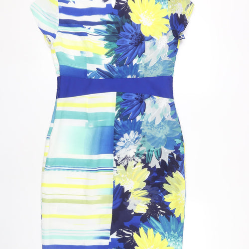 Per Una Women's Multicoloured Floral Dress Size 12