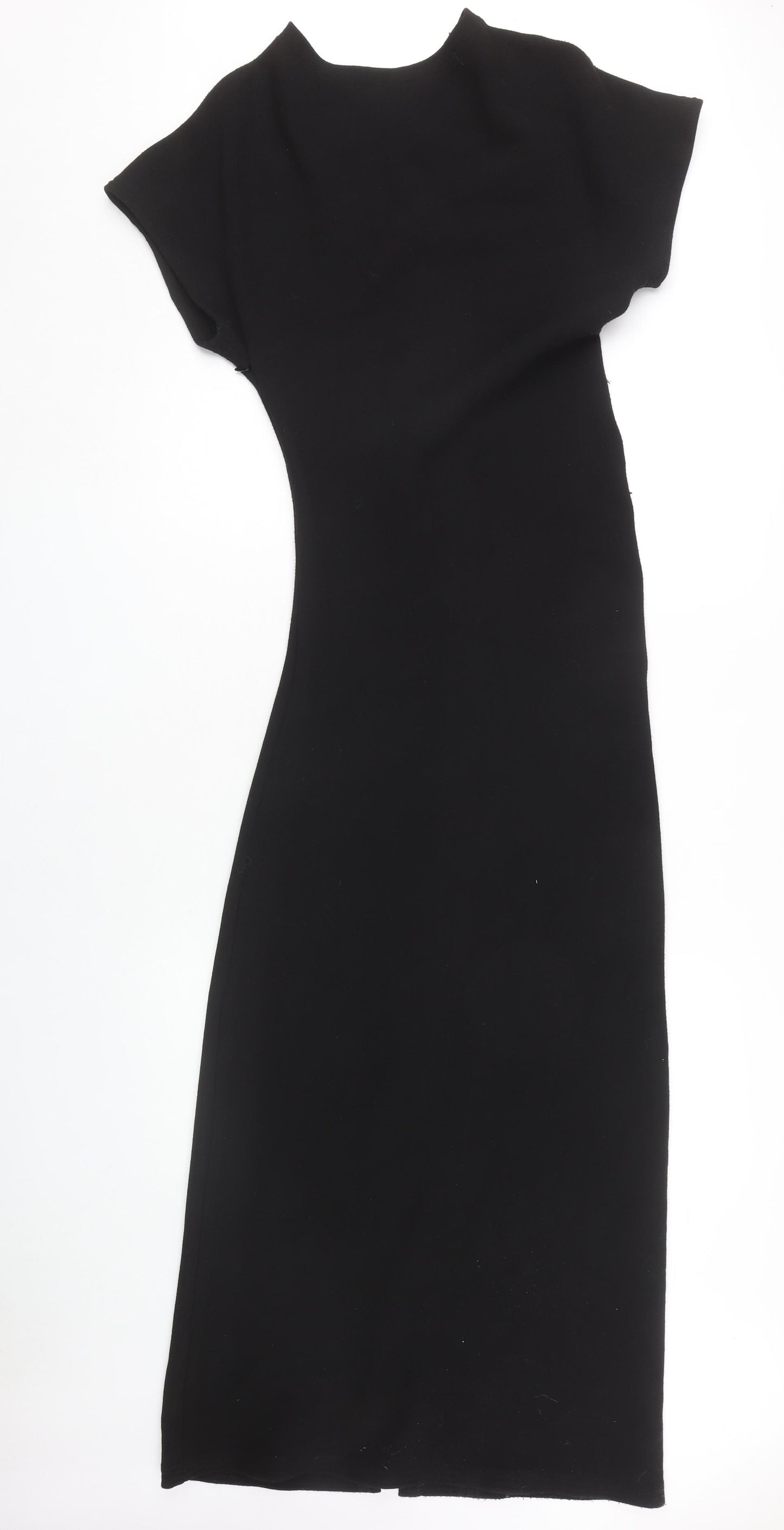 Zara Women Black Midi Sheath Dress Size S
