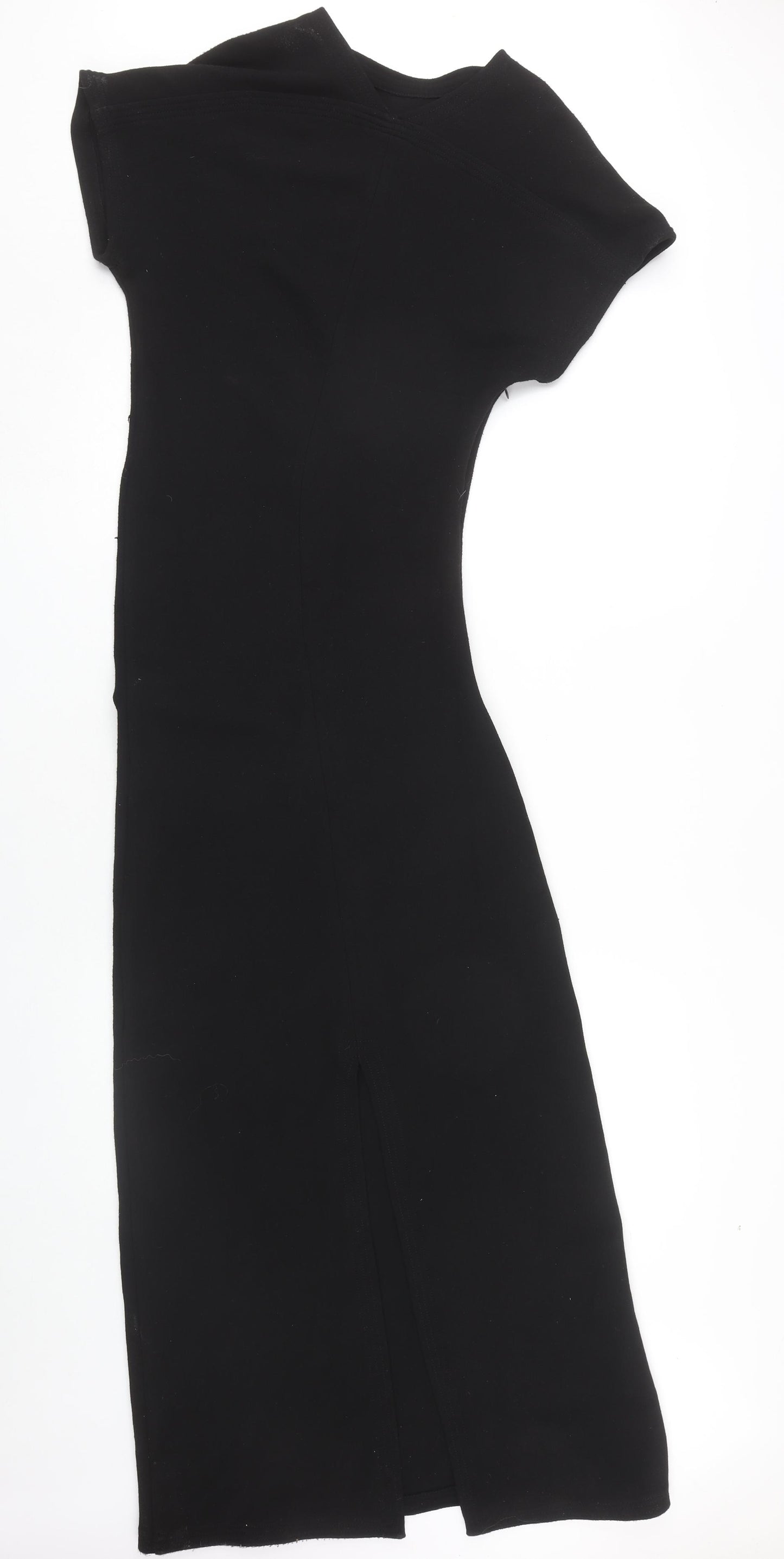 Zara Women Black Midi Sheath Dress Size S