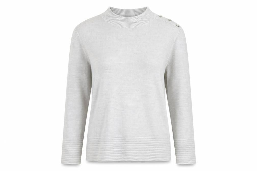 Front view of Marks & Spencer Women's Grey Pullover, size 12