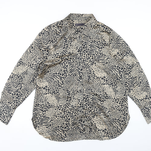 Marks and Spencer Women's Animal Print Button-Up Shirt