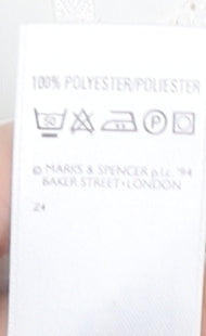 Marks and Spencer Women's Ivory Button-Up Shirt Size 16