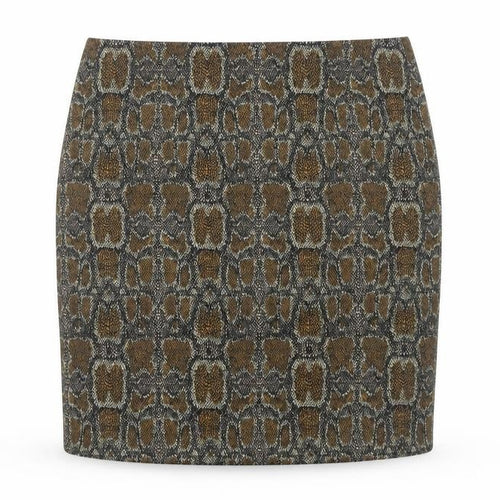 Marks and Spencer Women's Brown Animal Print Pencil Skirt