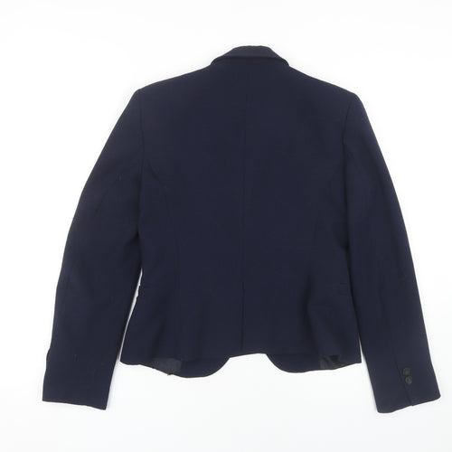 Zara Basic Women's Blue Blazer S Elegant Slim Fit