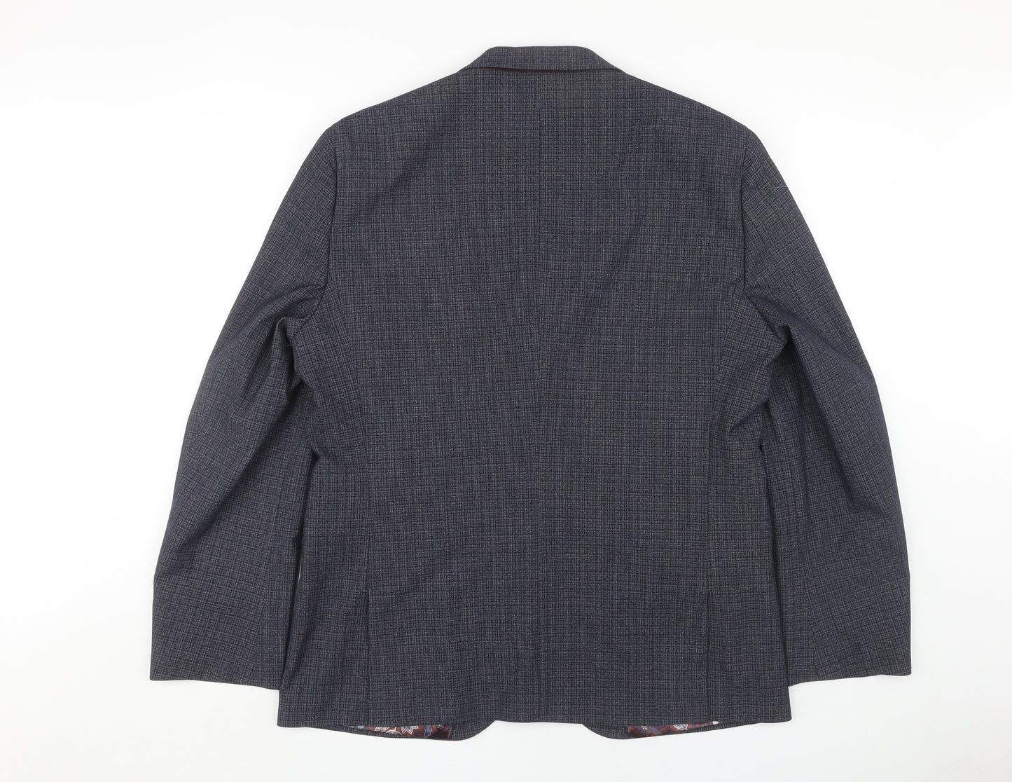 Next Men's Grey Check Blazer, 44 Regular, Formal Jacket