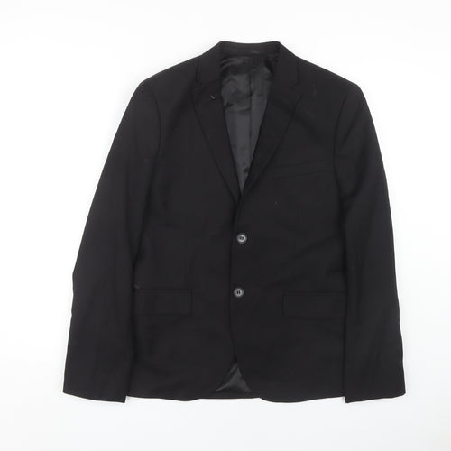 H&M Men's Black Blazer, 38R Single-Breasted, Formal