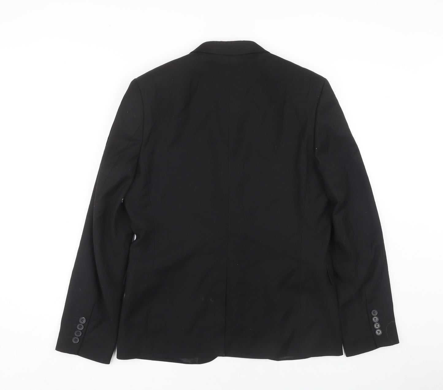 H&M Men's Black Blazer, 38R Single-Breasted, Formal
