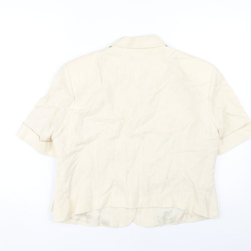 Wish Women's Ivory Blazer Short Sleeve Size 18