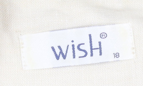 Wish Women's Ivory Blazer Short Sleeve Size 18