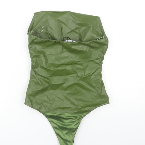 Zara Green Strapless Bodysuit Women Small Casual Slim Fit