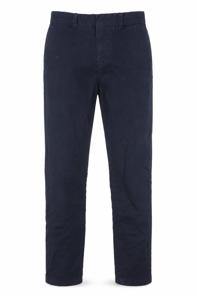 Front view of New Look Men's Slim Fit Blue Chino Trousers