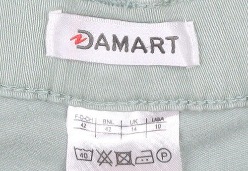 Damart Women's Green Chino Trousers Size 10
