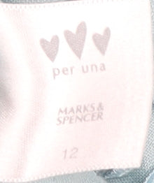 Marks and Spencer Women's Blue Linen Blouse Size 12