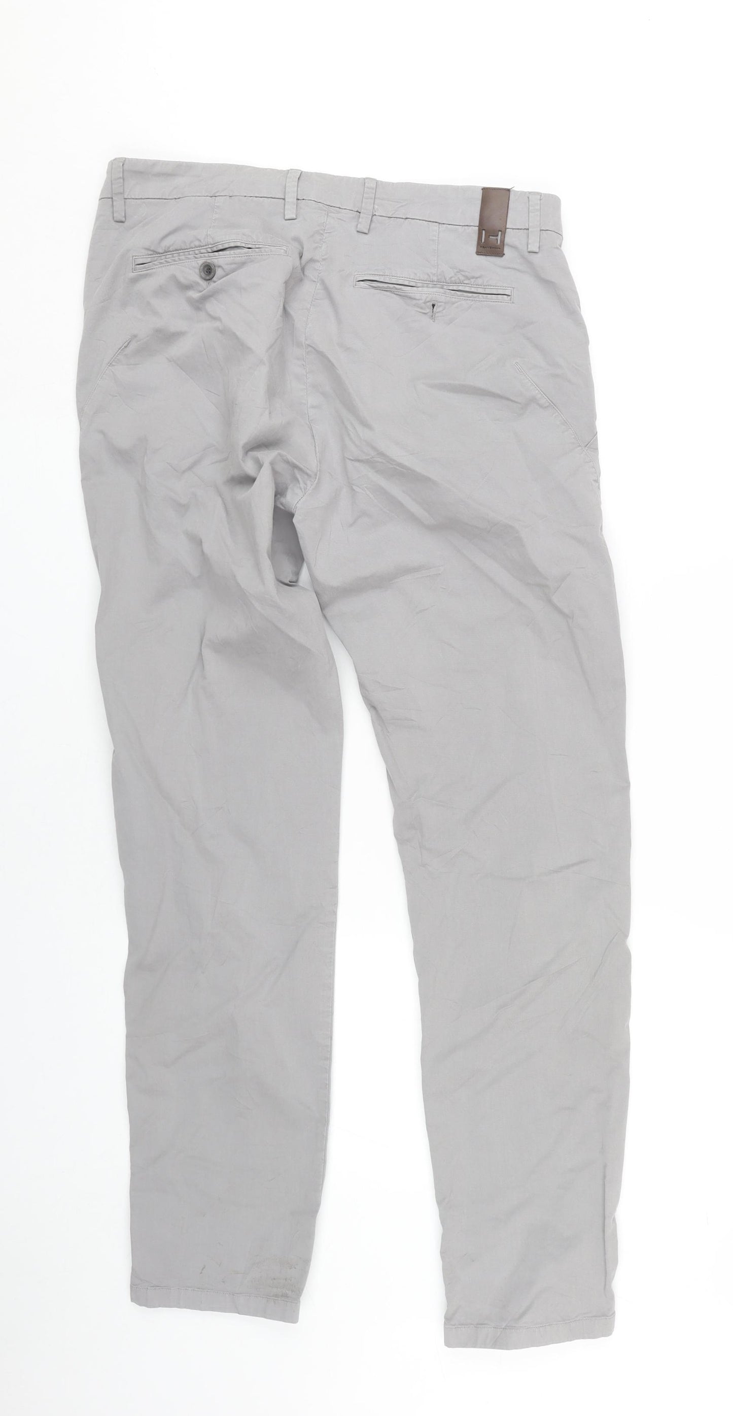 HeavenTwo Men's Grey Chino Trousers Size 35