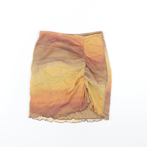 Pull & Bear Women's Multicolour Pencil Skirt XS