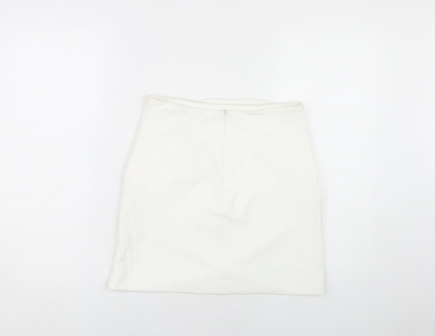Zara Women's Ivory Pencil Skirt M