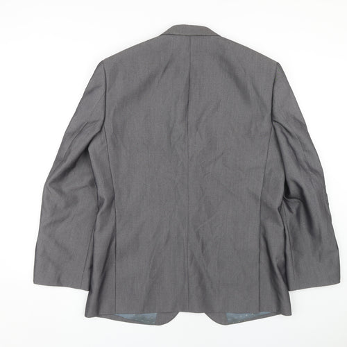 Greenwoods Men's Grey Blazer Size 40S, Business Formal