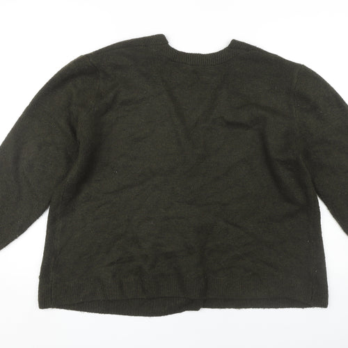 Zara Women's Black Cardigan, Size 12, 3/4 Sleeve, V-Neck