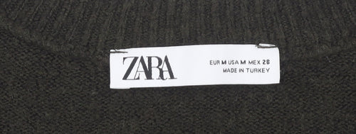Zara Women's Black Cardigan, Size 12, 3/4 Sleeve, V-Neck