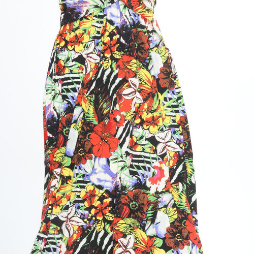 The Collection Debenhams Women's Multicoloured Floral Wrap Dress Size 12