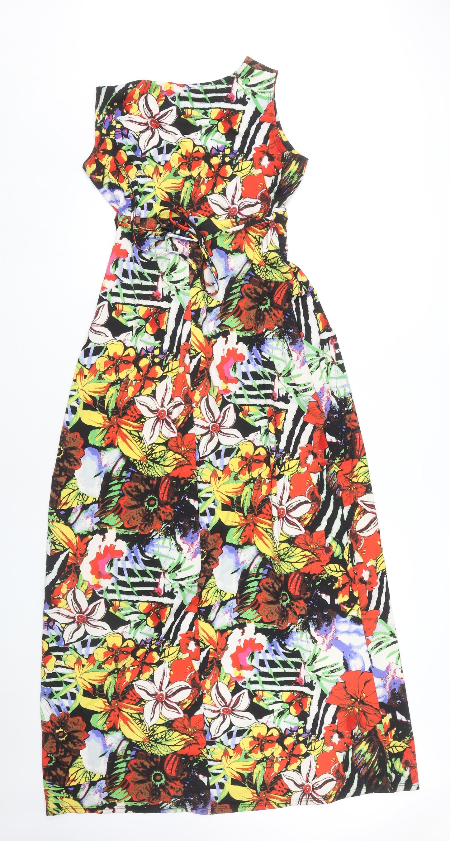 The Collection Debenhams Women's Multicoloured Floral Wrap Dress Size 12