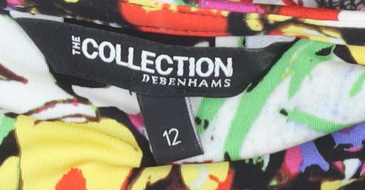 The Collection Debenhams Women's Multicoloured Floral Wrap Dress Size 12