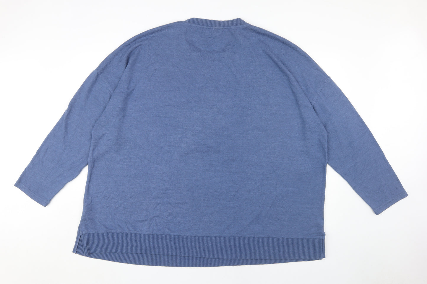 Yours Women's Blue Star Jumper Size 26 Pullover