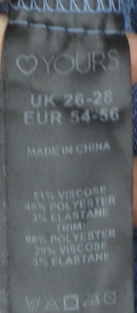 Yours Women's Blue Star Jumper Size 26 Pullover