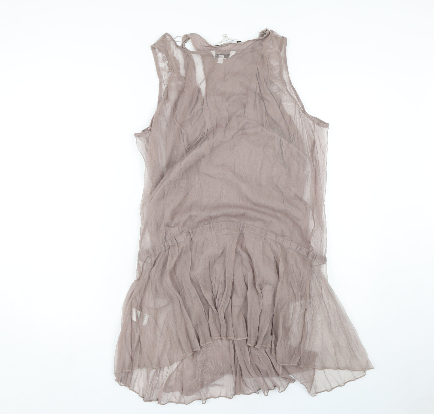 Marks and Spencer Women's Brown Embroidered Wrap Tank