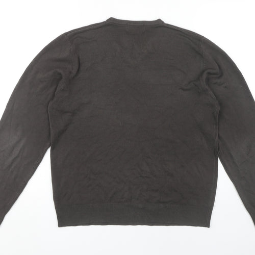 Marks and Spencer Mens Black V-Neck Pullover Jumper