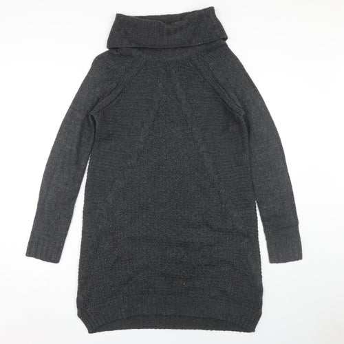 Debenhams Grey Jumper Dress, Size 12, Women's Knitwear