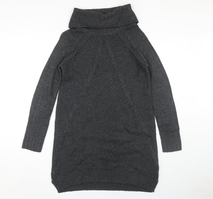 Debenhams Grey Jumper Dress, Size 12, Women's Knitwear