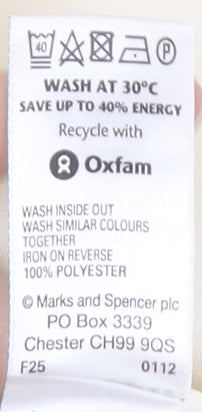 Marks and Spencer Ivory Scoop Neck Top Size 12