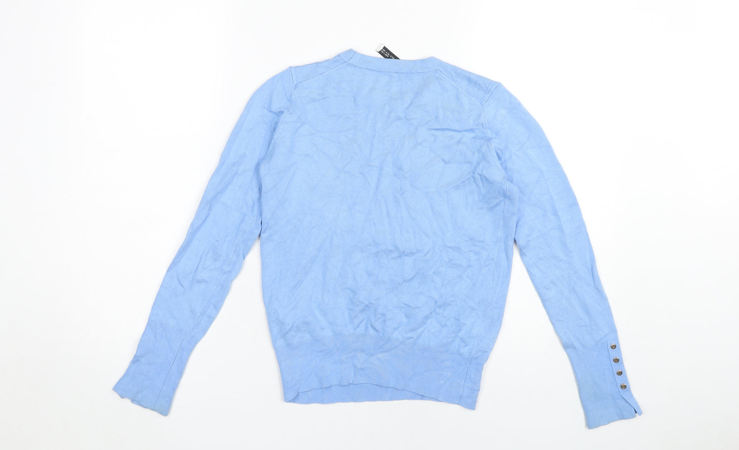 Zara Women's Blue Pullover Jumper Size 10
