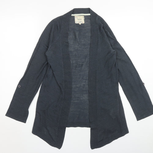 Mistral Women's Blue Open Front Cardigan Size 8 Lightweight