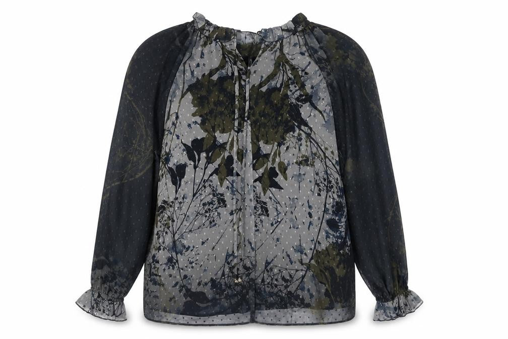 Front view of Next Women's Multicoloured Floral Blouse, size 8