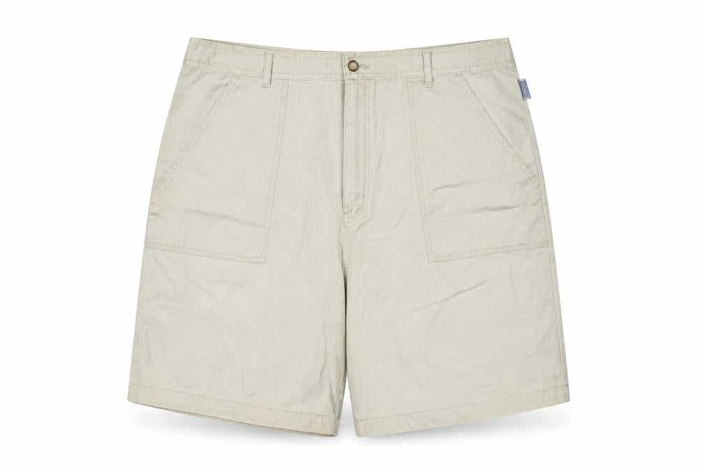 Front view of East Coast Beige Chino Shorts - unisex, size 20