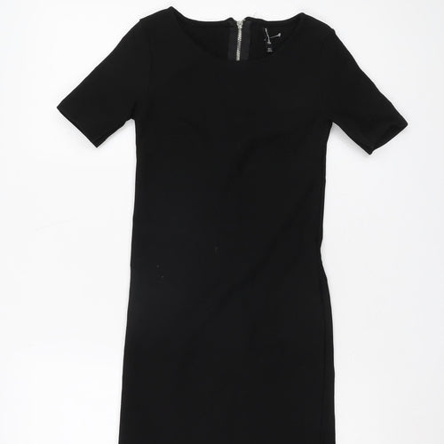 Stradivarius Women’s Black Short Sleeve Dress