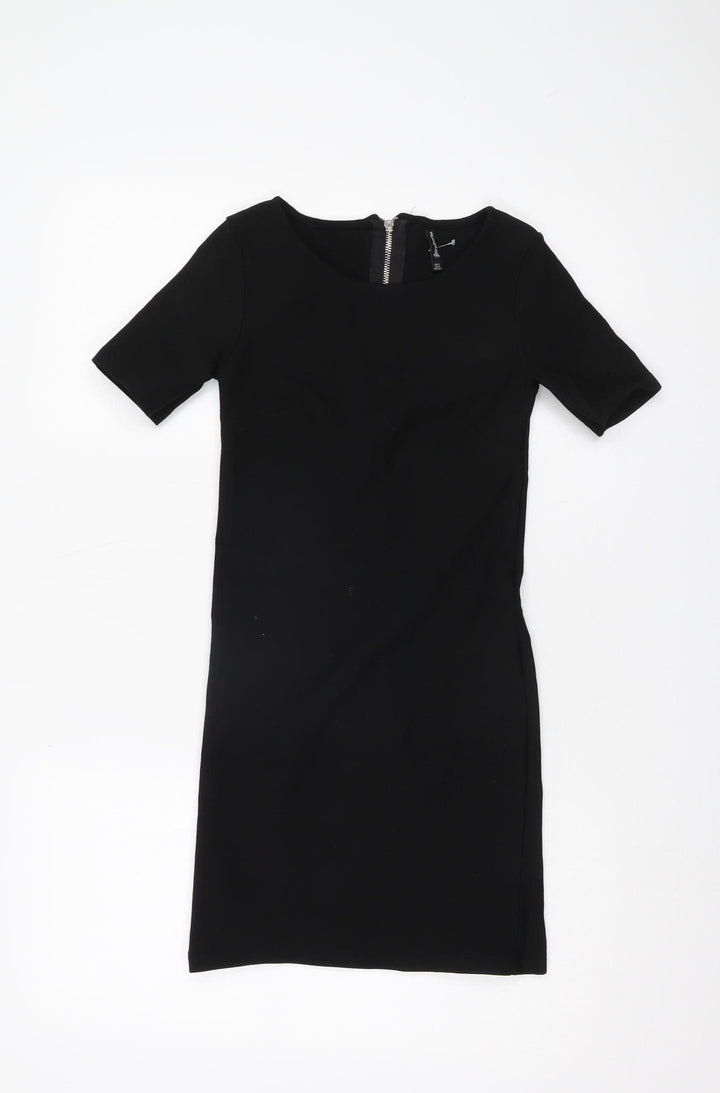 Stradivarius Women’s Black Short Sleeve Dress