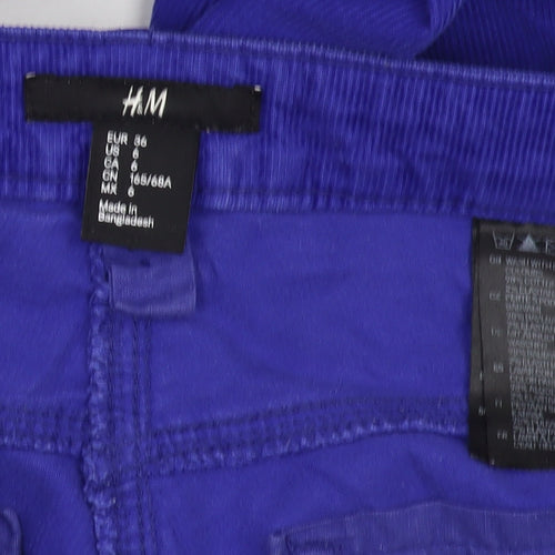H&M Blue Skinny Women's Trousers, Size 8