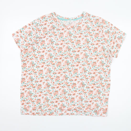 Cotton Traders Women's Multicoloured Floral T-Shirt Size 18