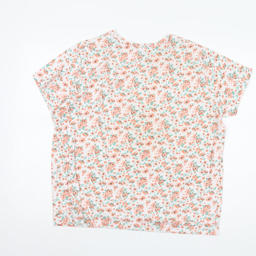 Cotton Traders Women's Multicoloured Floral T-Shirt Size 18