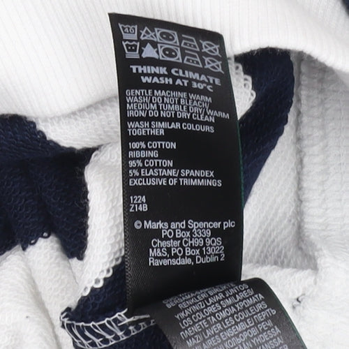 Marks and Spencer Women's Striped Sweatshirt - Size S